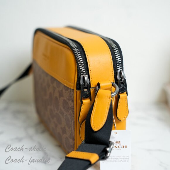 Coach CAX46 Graham Crossbody Bag In Colorblock Signature Canvas & Leather - Picture 3 of 11